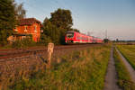 440 812 als RB 58130 (Treuchtlingen - Würzburg Hbf) bei Heglau, 23-08.2019