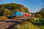 146 246  Bahnland Bayern  als RE 4860 (München Hbf - Nürnberg Hbf) bei Postbauer-Heng, 15.09.2019