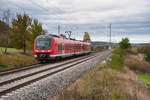 440 318 als RB 58122 (Treuchtlingen - Würzburg Hbf) bei Oberdachstetten, 16.10.2019