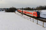 RE 4863 (Nürnberg Hbf - München Hbf) bei Postbauer-Heng, 28.02.2020