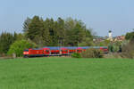 RE 4860 (München Hbf - Nürnberg Hbf) bei Seubersdorf, 23.04.2020