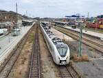 MRB 1440 709 als RE 74027 nach Dresden Hbf, am 17.10.2021 in Hof.