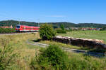 440 305 als RB 58122 (Treuchtlingen - Karlstadt) bei Oberdachstetten, 06.08.2020