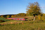 RE 4863 (Nürnberg Hbf - München Hbf) bei Laaber, 24.10.2020