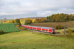 RE 4863 (Nürnberg Hbf - München Hbf) bei Laaber, 25.10.2020