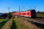 440 826 als RE 58223 (Würzburg Hbf - Nürnberg Hbf) bei Markt Bibart, 05.11.2020