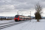 442 736 DB Regio als S3 (Neumarkt (Oberpf) - Nürnberg Hbf) bei Pölling, 13.01.2021  