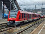 VT 622 056 mit RS 7 nach Memmingen in Ulm Hbf, 06.01.2023.