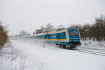 223 065 DLB als ALX 79857 (München Hbf - Hof Hbf) bei Wiesau (Oberpf), 26.01.2020