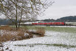 440 324 DB Regio  Gunzenhausen  als RB 58119 (Würzburg Hbf - Treuchtlingen) bei Oberdachstetten, 31.01.2021