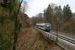 440 418 agilis als ag (Neumarkt (Oberpf) - Plattling) bei Etterzhausen, 20.03.2021