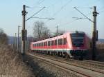 Ein RegionalExpress auf der Fahrt nach Wrzburg Hbf.