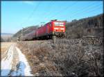 143-002 an der RB nach Lichtenfels bei Probstzella.