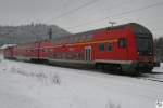 Die recht kurze Regionalbahn (RB) 16852 von Lichtenfels nach Naumburg erreicht am 31.