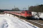 111 043-6  RE Mnchen - Salzburg bei bersee am 05.02.2011