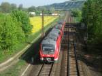 440 816 ist am 23.04.11 als RB 58025 nach Bamberg in Thngersheim.