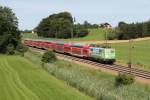 111 039-4 und RE von Salzburg nach Mnchen am 29.06.2012 bei Stra