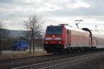 146 242-3 mit RE nach Frankfurt(Main) in Thngersheim am 02.01.2013 