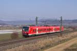 440 303 als RB 58122 Treuchtlingen-Wrzburg am 03.03.2013 bei Wettelsheim.