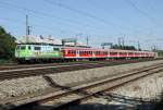 Die DAV 111 039-4 mit RB von Mnchen nach Landshut in Laim am 16.08.2013