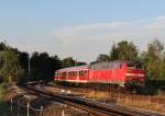 Am 27.Juli 2013 verlie 218 488 mit einem RE den Kemptener Hbf in Richtung Buchloe.