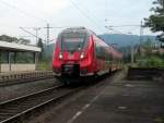 442 272-1 / 442 772-0 durchfährt am 27. Juli 2014 als Regionalbahn von Saalfeld nach Bamberg den Bahnhpf Pressig-Rothenkirchen über Gleis 1.