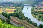 RE4610 von Würzburg Richtung Aschaffenburg gezogen von einer Baureihe 146 bei Himmelstadt, 23.07.2015