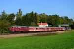Sorgte für Aufregung unter Eisenbahnfreunden: Der überraschende Einsatz der altroten 218 387 der Kurhessenbahn im Allgäu.