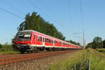 Ein Steuerwagen der Bauart Wittenberge an der Zugspitze des RC 13291 „Kreuzfahrer Berlin“ auf der Fahrt von Berlin Gesundbrunnen nach Warnemünde am 20.05.2018 in Nassenheide.