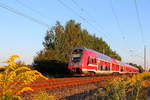 Der 445 002 auf der RE 5 nach Rostock am 23.08.2019 in Nassenheide.