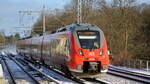 DB Regio AG, Region Nordost mit  442 336  und der RB24 Richtung Senftenberg am 20.01.22 Berlin Buch.