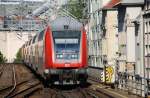 BERLIN, 17.06.2009, RE1 nach Eisenhüttenstadt zwischen Friedrichstraße und Alexanderplatz