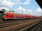 RE 7 nach Wnsdorf-Waldstadt, am 02.07 in Berlin Schnefeld Flughafen.