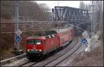 MEG 602 ist auch am 30.01.2011 auf der RB 14 zwischen Nauen und Berlin Schnefeld Flughafen unterwegs.