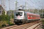 182 004-2 mit RE Cottbus-Leipzig am 24.09.2011 in Falkenberg/Elster