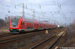 RE1 (RE 18118) von Frankfurt(Oder) nach Magdeburg Hbf in Priort.