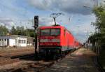 Pnktlich zum Sommerfahrplan, 10.06.2012, hat die DB einen RE-Halt in Nassenheide eingerichtet.