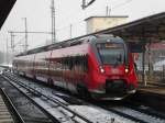 BR 442 (Bombardier Talent 2) als RE7 nach Dessau Hauptbahnhof im Bahnhof Berlin-Wannsee.(13.2.2013)