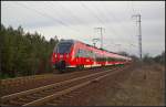 Auch DB 442 335 und 442 140 als RB14 Nauen mussten am 10.02.2014 wegen eines Gaslecks in Berlin-Mitte durch die Berliner Wuhlheide umgeleitet werden