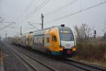 ET 445 (445.102) fährt am 19.11.2014 auf der RE4 (84018) nach Rathenow.