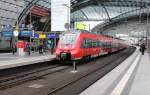 DBAG RB 14 (Bombardier Talent2 BR 442 - 442 831) Berlin Hauptbahnhof am 3. April 2015.