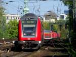 EIn RE verlsst Hamburg Hbf in Richtung Kiel Hbf.