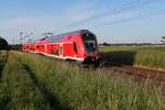 Pfingstmontag 21.05.2018 auf der Riedbahn KBS 655  RE70 446 002-1 Bombardier Twindexx Vario.