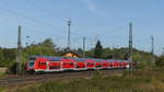 Eine RB68 nach Heidelberg erreicht Bickenbach.