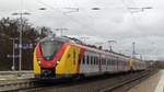 2 1440er stehen an ihrem Einsatztag auf der RB75 auf dem Weg nach Bischofsheim in Dieburg.