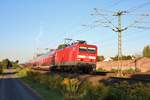 DB Regio 114 023 mit Doppelstockwagen am 03.09.19 in Rodenbach (Main Kinzig Kreis)