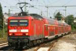 Die 143 910-8 als RE nach Koblenz HBF aufgenommen in Kelsterbach am 01.09.2009