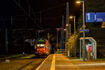 Vom Sassnitzer Bahnsteig weggesetzter FLIRT.