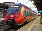 442 856 stand am Abend des 03.11.2020 als S3(Rostock-Warnemünde)im Rostocker Hbf.