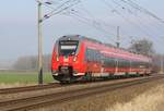 DB 442 318 / 442 818 als RE3 / 3307 zwischen Anklam und Ducherow am 25.03.2021